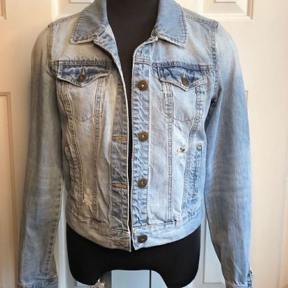 Mudd Distressed Jean Jacket - Picture 6 of 10